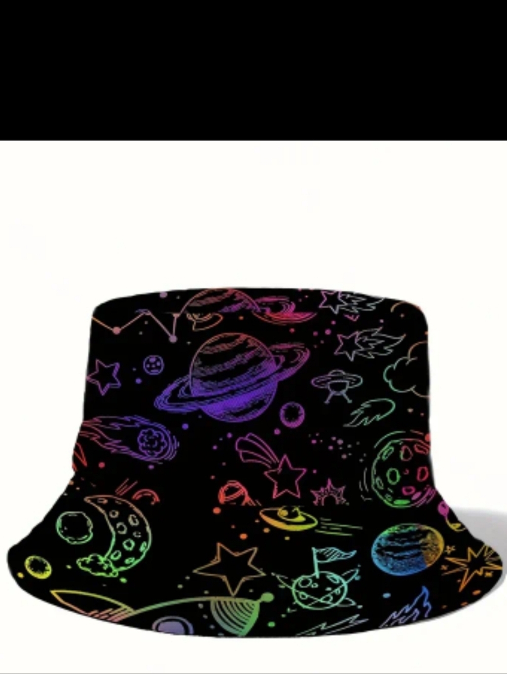 Celestial/Planet Reversible Unisex Bucket Hat 22"/23"